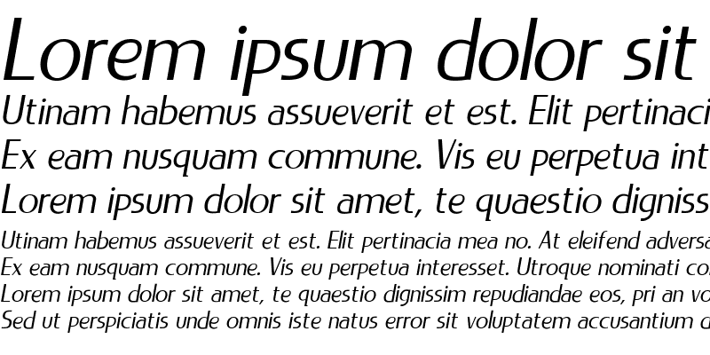 Sample of LIEUR-PERSONAL USE Italic