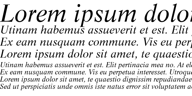 Sample of Life LT Roman Italic