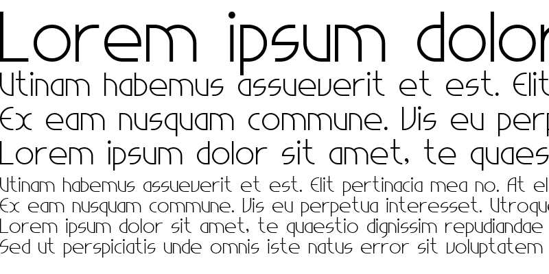 Sample of Light Sans Serif 7