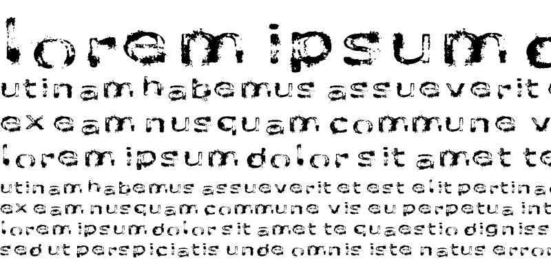 Sample of like fonts in the rain