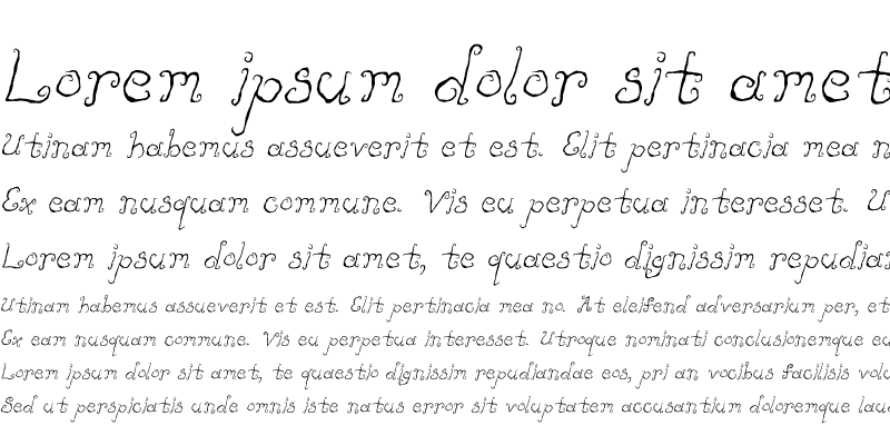 Sample of LikeCockatoos Italic