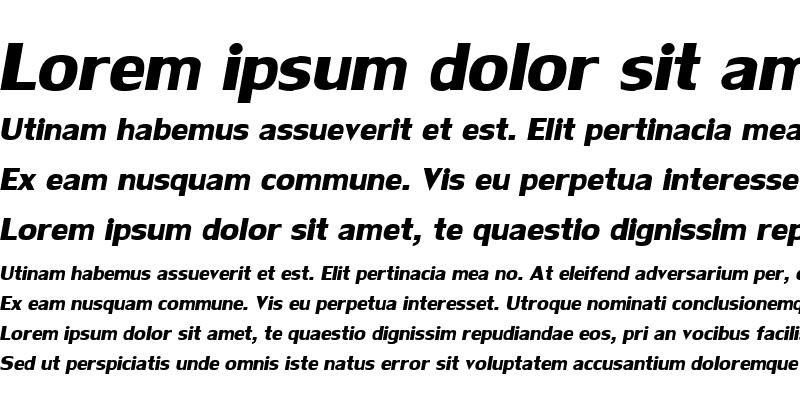Sample of LilyUPC Bold Italic