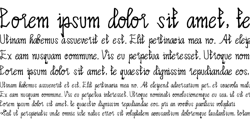 Sample of Limpoke Font