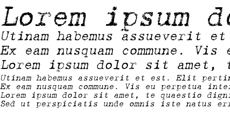 Sample of Linenstroke Italic