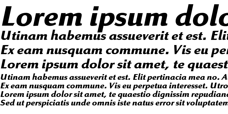 Sample of Linex Sans Std Bold Italic