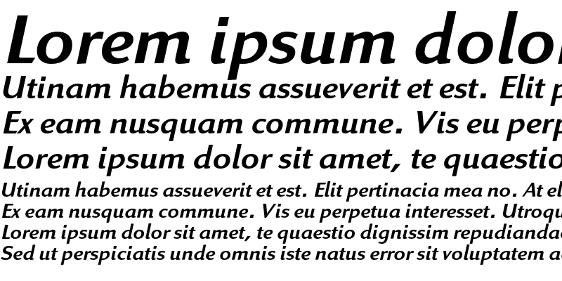 Sample of Linex Sans Std Italic