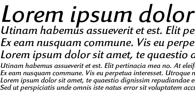 Sample of Linex Sans Std Light Italic