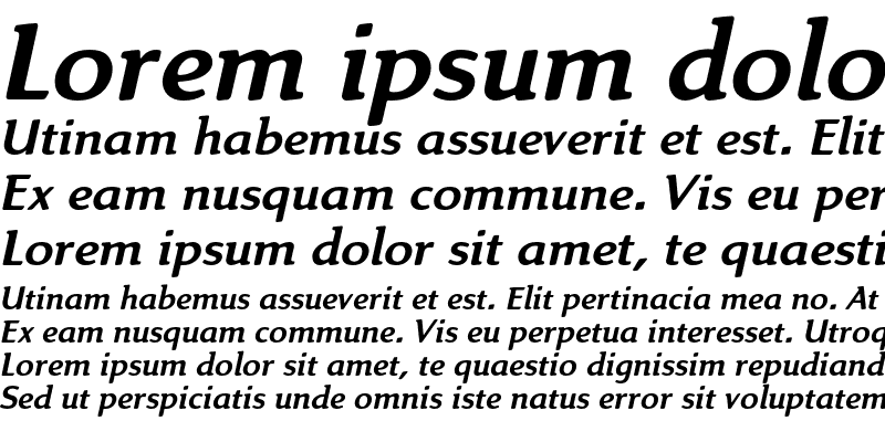 Sample of Linex Sweet Std Italic