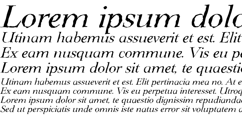 Sample of LingwoodAntique Italic
