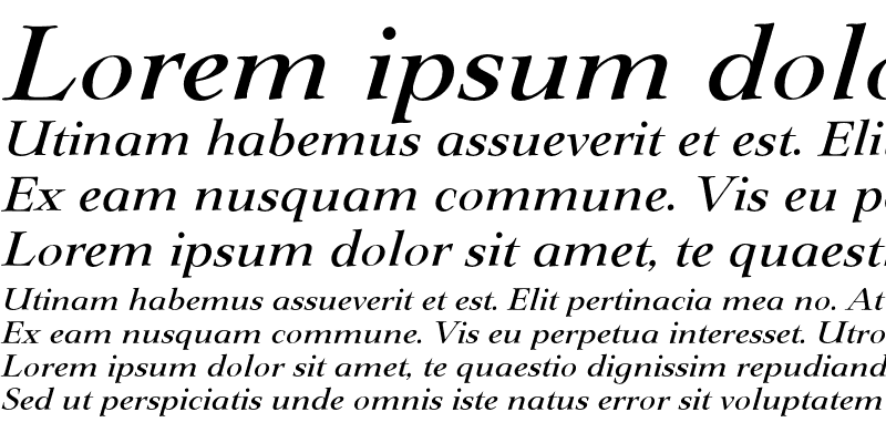 Sample of LingwoodEF Medium Italic