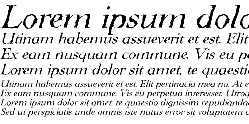 Sample of LingwoodRandom Italic