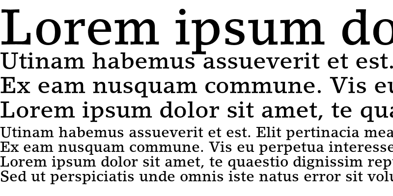 Sample of Lino Letter Medium