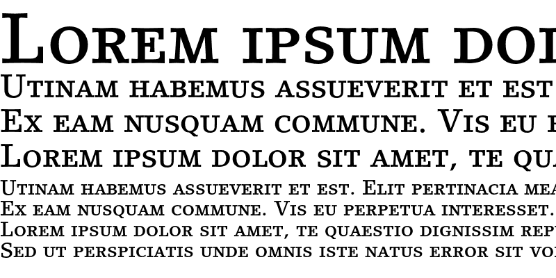Sample of Lino Letter Medium SC