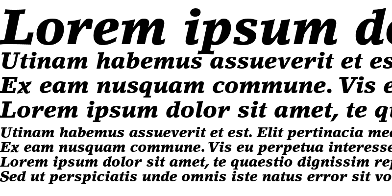 Sample of LinoLetter LT Medium Bold Italic