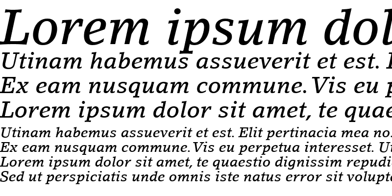 Sample of LinoLetter LT Medium Italic