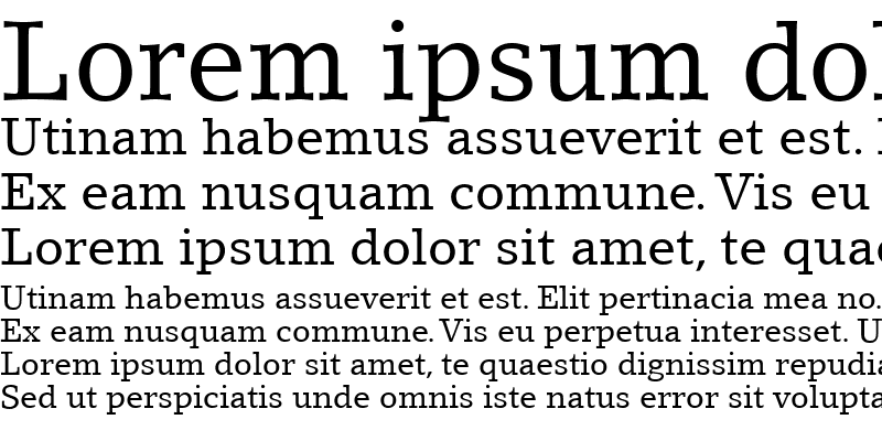 Sample of LinoLetter LT Roman