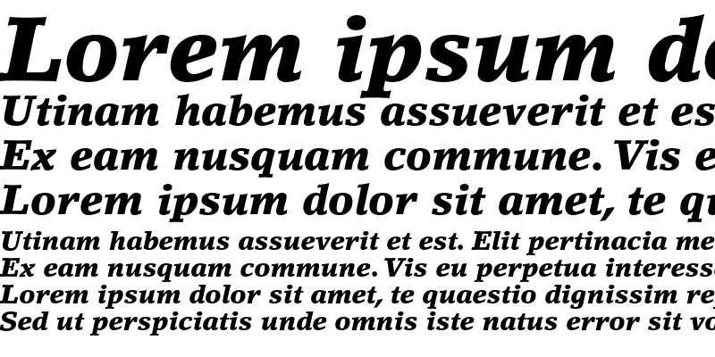 Sample of LinoLetter MediumOsF Bold Italic