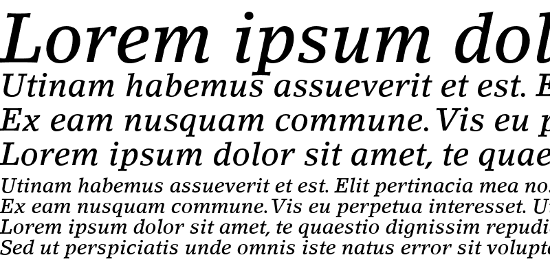 Sample of LinoLetter MediumOsF Italic