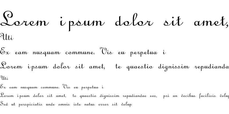 Sample of Linoscript-Light