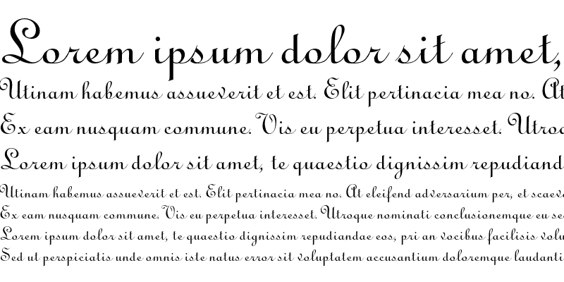Sample of Linoscript Std Medium