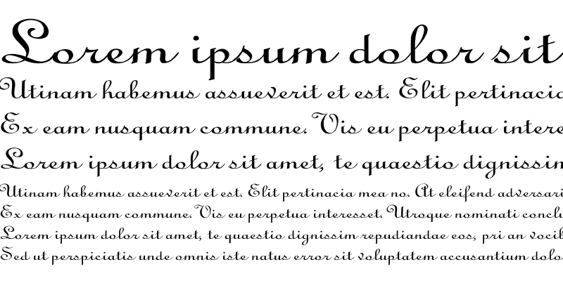 Sample of Linoscript Wd