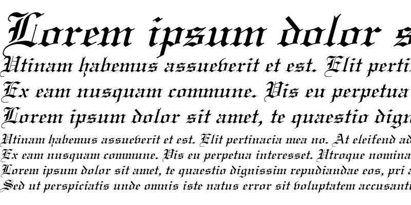 Sample of Linotext Italic