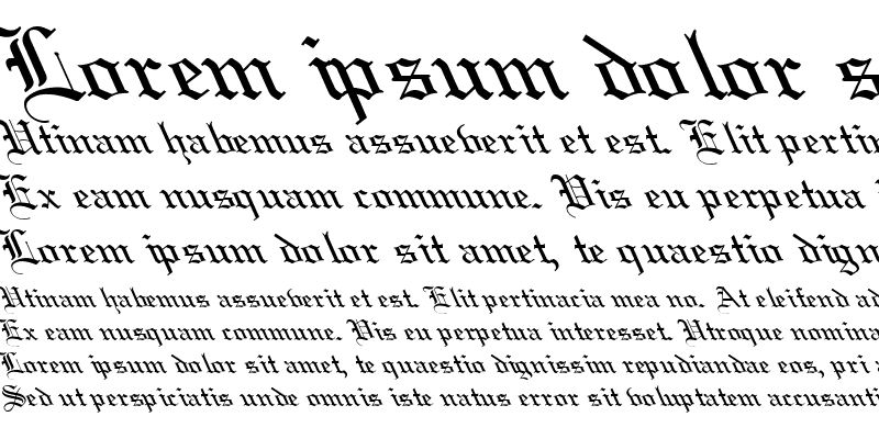 Sample of Linotext Leftie