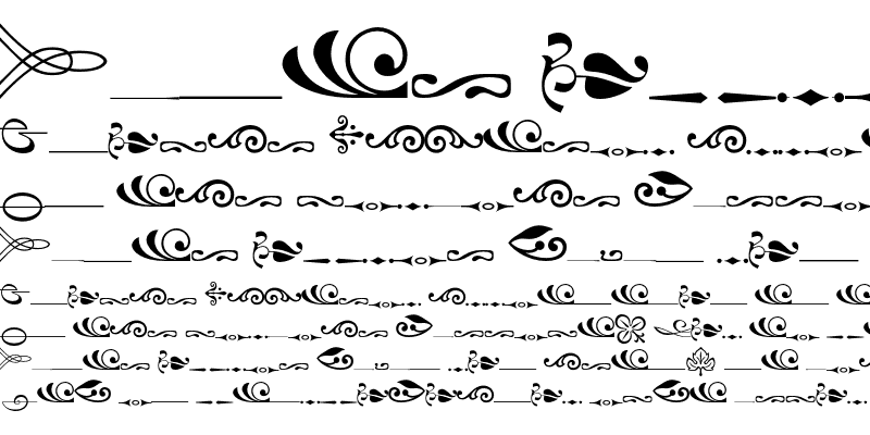 Sample of Linotype Decoration Pi 1 Regular