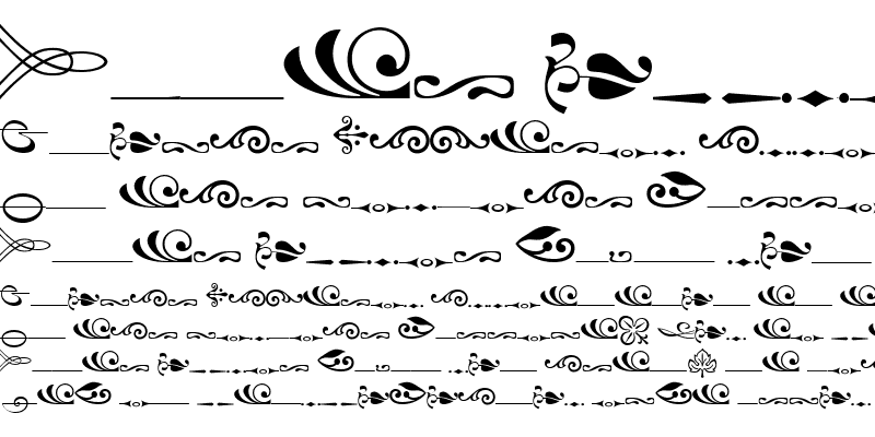 Sample of Linotype Decoration Pi Regular