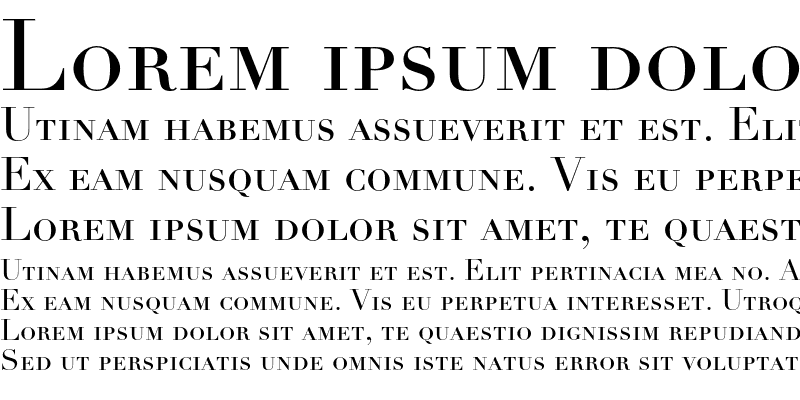 Sample of Linotype Didot SC