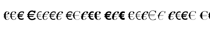 Preview of Linotype EuroFont A to F Regular