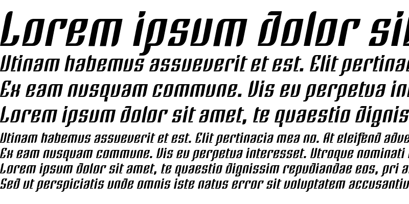 Sample of Linotype Rezident Three