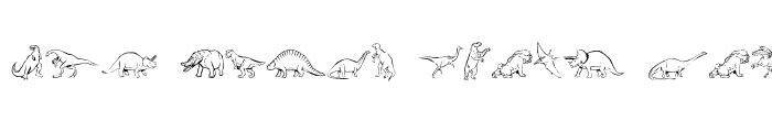 Preview of LinotypeDinosaures Regular