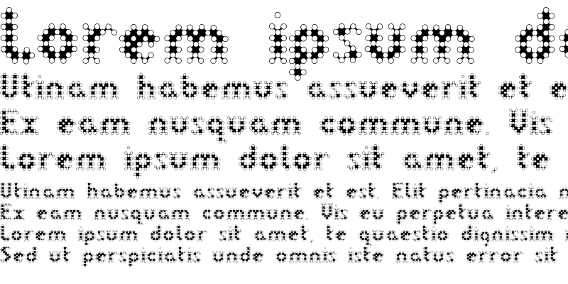 Sample of LinotypeDot Regular