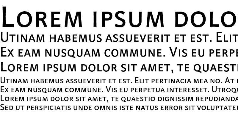 Sample of LinotypeProjekt SC