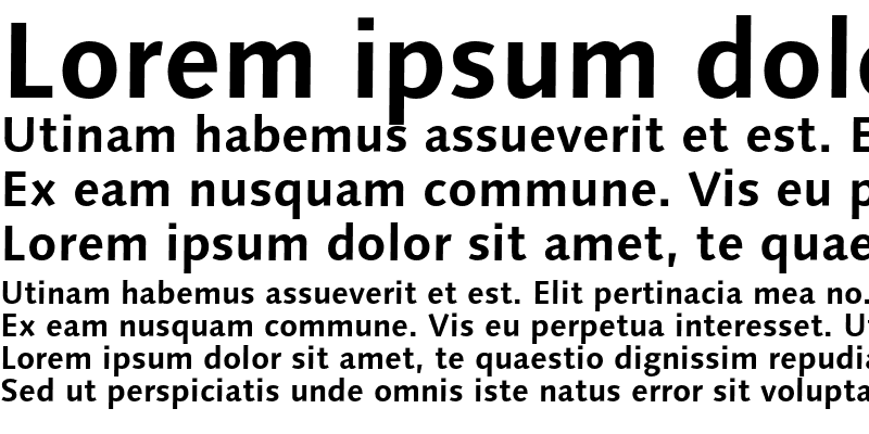 Sample of LinotypeSyntax Bold