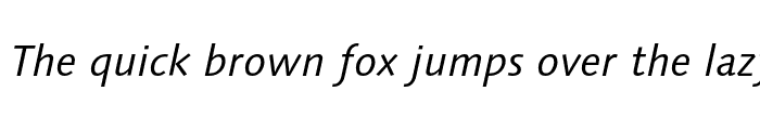 Preview of LinotypeSyntax Italic