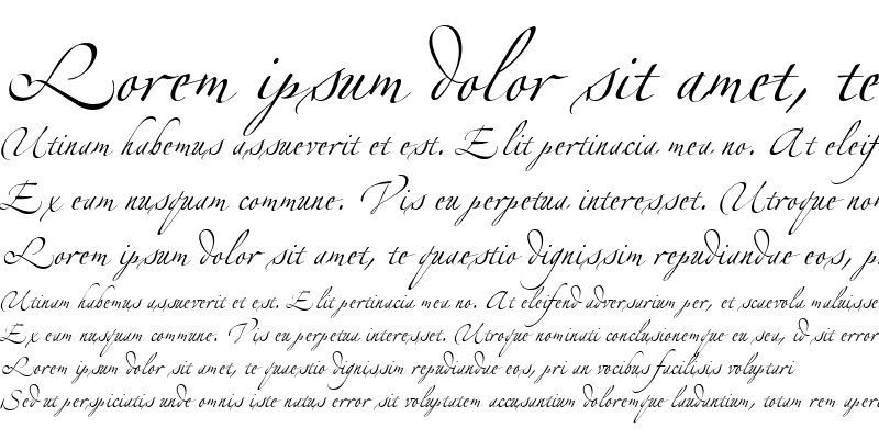 Sample of LinotypeZapfino Four