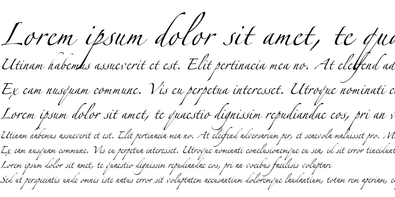 Sample of LinotypeZapfino One