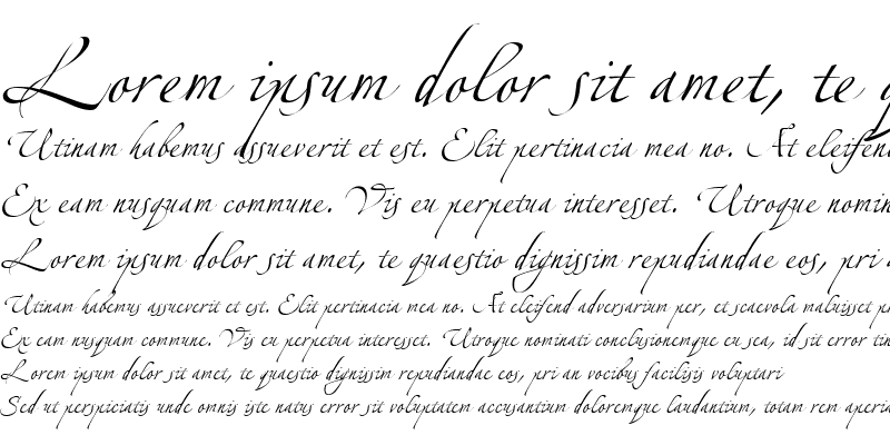 Sample of LinotypeZapfino Three