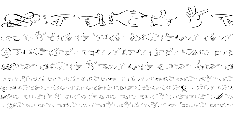 Sample of LinotypeZapfinoOrnaments