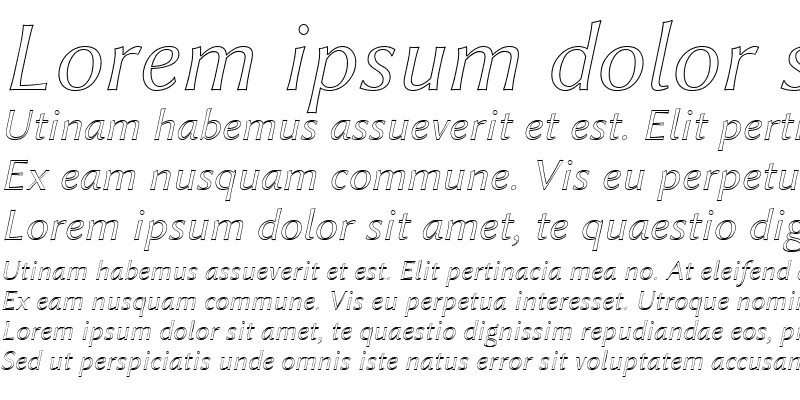 Sample of Linux Biolinum Outline Italic