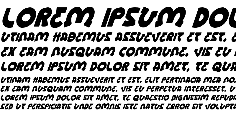 Sample of Lionel Condensed Italic