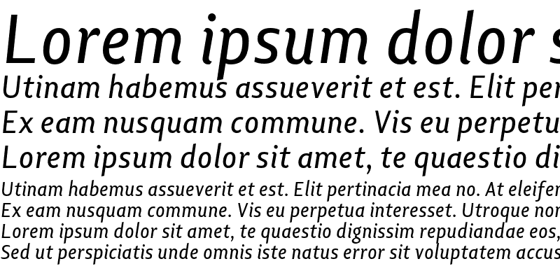 Sample of Lisboa OSF Italic
