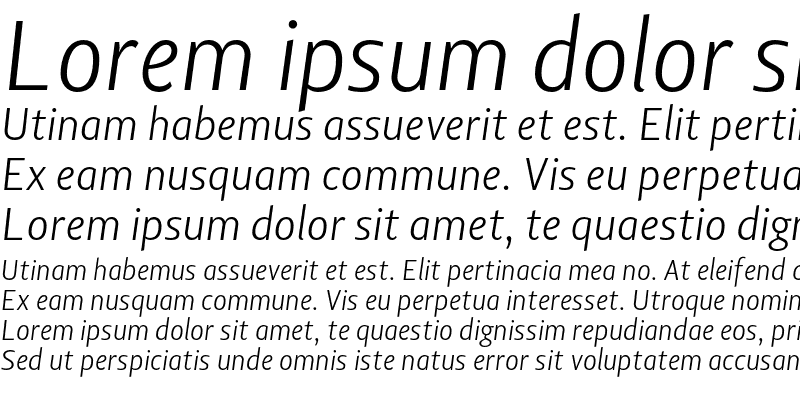 Sample of Lisboa Sans LF Light Italic