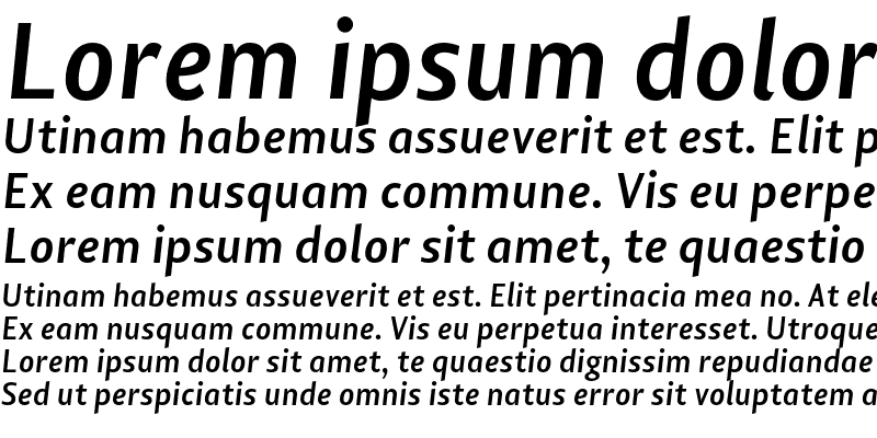 Sample of Lisboa Sans OSF Bold Italic