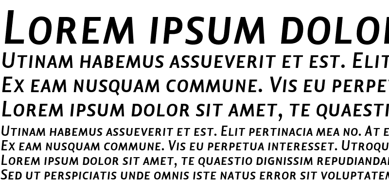 Sample of Lisboa Sans SC Bold Italic