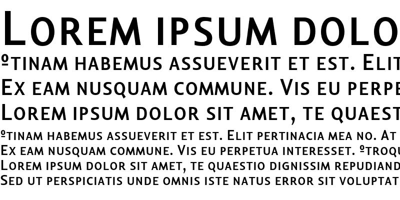 Sample of Lisboa Sans SC Bold