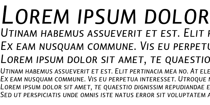 Sample of Lisboa Sans SC Italic