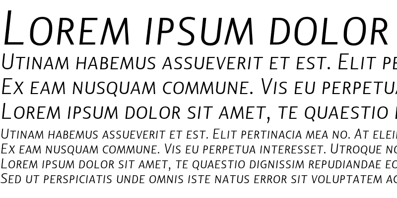 Sample of Lisboa Sans SC Light Italic